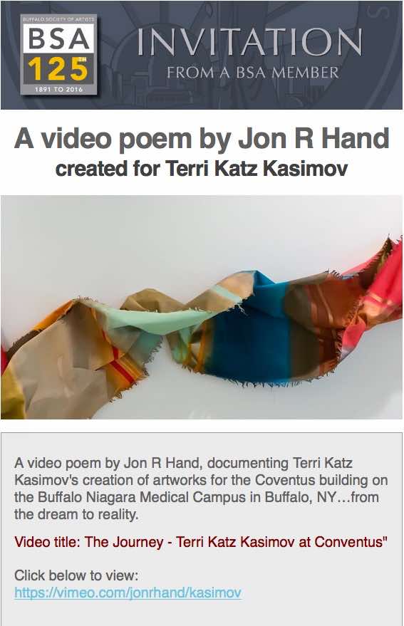 Terri Katz Kasimov video poem by Jon Hand