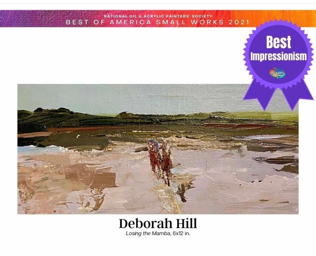Deborah Hill wins Best Impressionist in National Acrylics & Painters Society