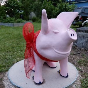 Brockie the Pig, commissioned for Farmer's Garden, Black Rock, New York.